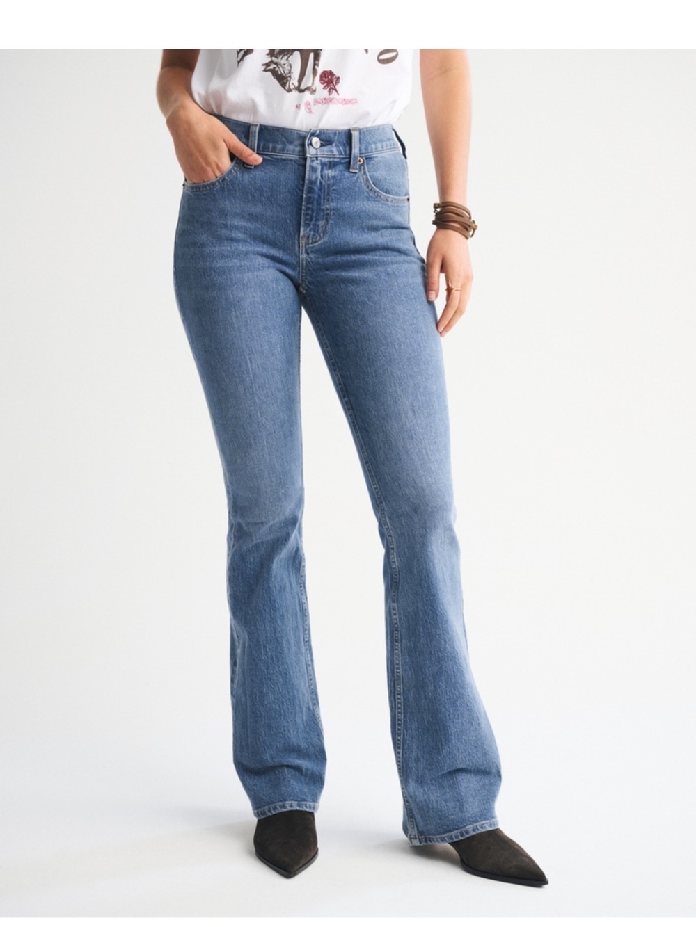 Abercrombie Mid Rise Bootcut Jean